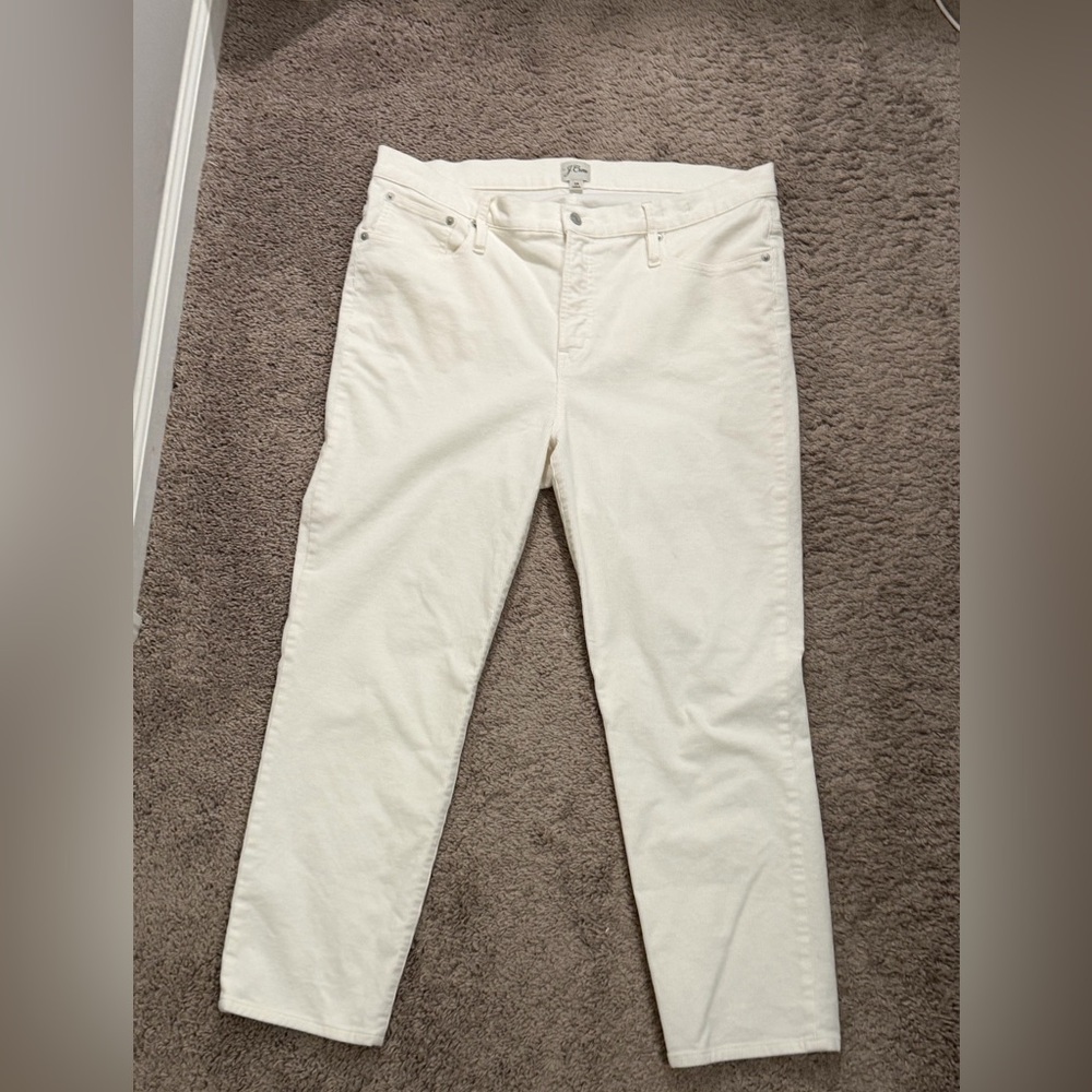 J Crew Cream Corduroy Pants